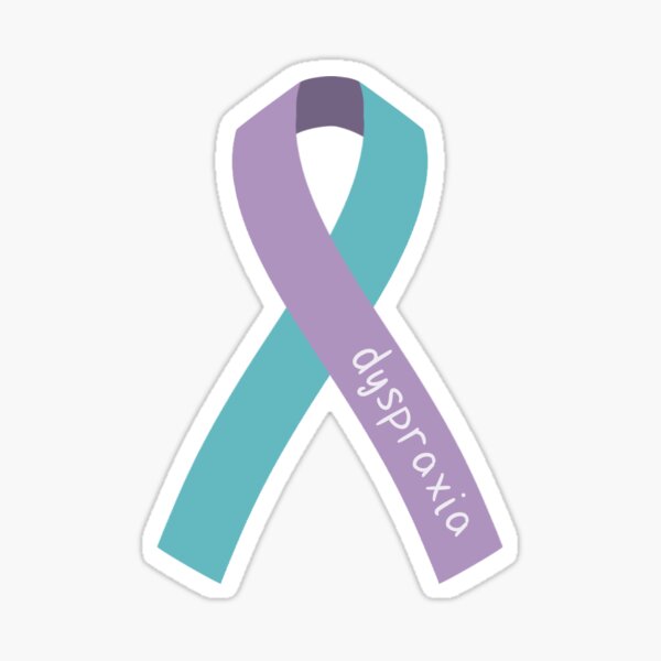 Smooth Dyspraxia Ribbon Sticker