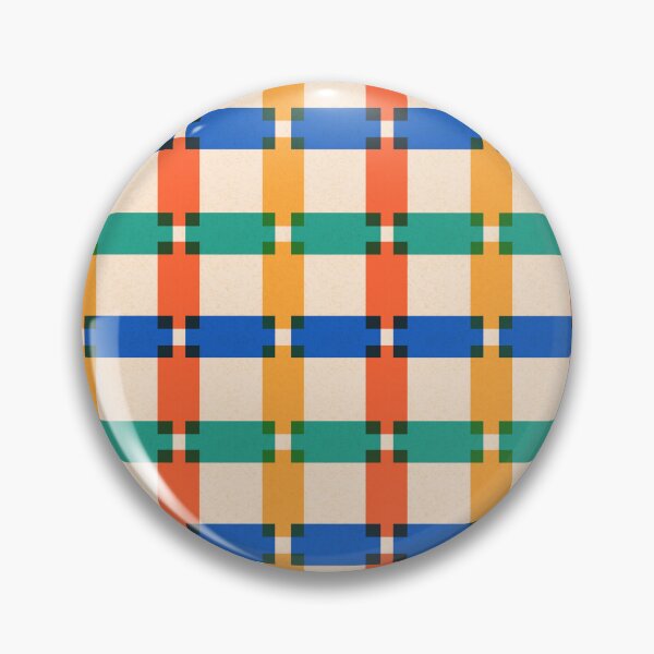 Item preview, Colourful Squares and Stripes Pattern on Cream designed and sold by Ceyda Bolat.