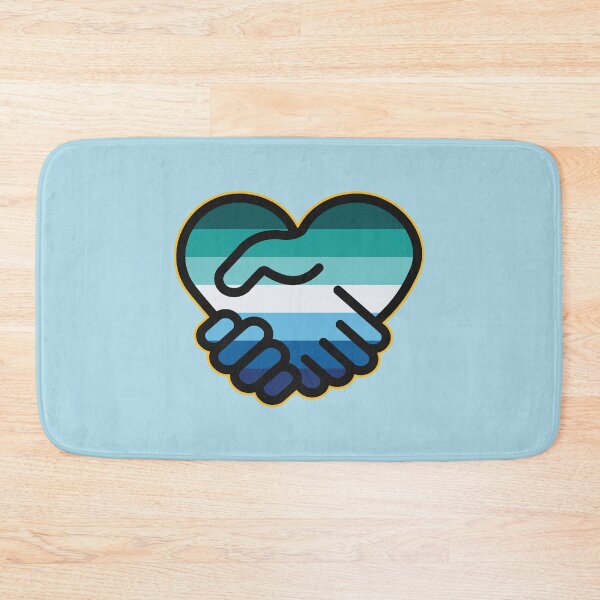 Item preview, Hands are shaking hands - Gay men pride flag - MLM designed and sold by portokalis.