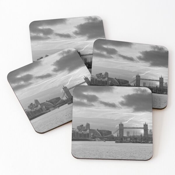 Item preview, The shard and tower bridge from on the river Thames designed and sold by Ann Biddlecombe.