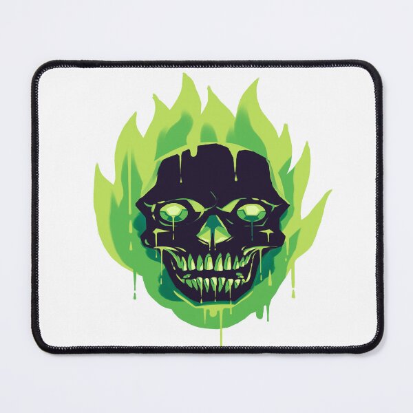 Item preview, Scary and Beautiful Demilich Skull on Fire Design designed and sold by Shekevara.