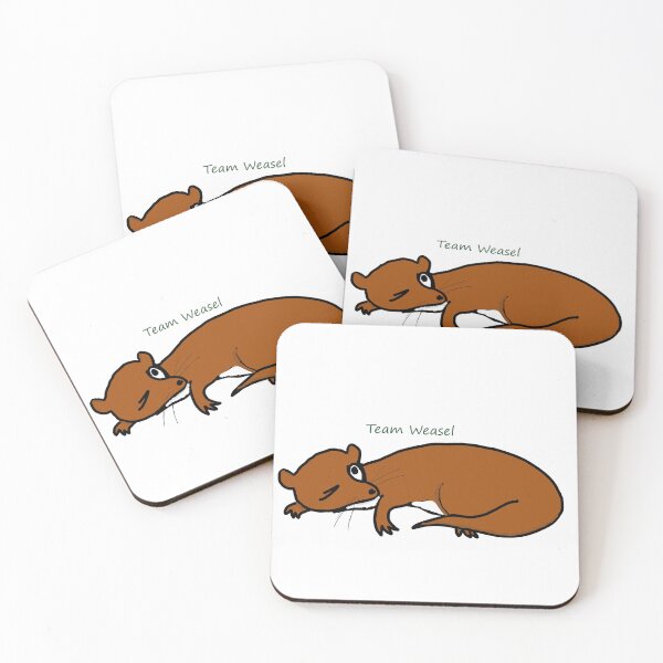 Item preview, Team Weasel, with text designed and sold by EmberGlowPress.