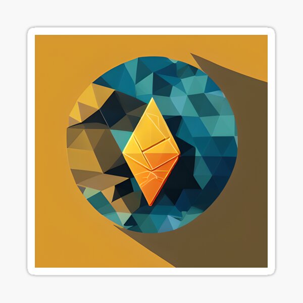 Shattered Ethereum Sticker