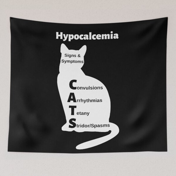 Item preview, Hypocalcemia: Signs and Symptoms CATS Medical Mnemonic designed and sold by Caregiverology.