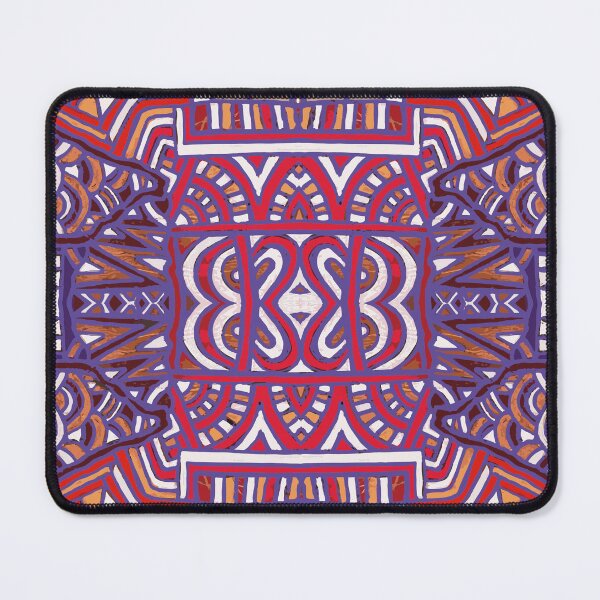 Item preview, Woodblock style hare pattern - red, purple, orange. designed and sold by SirenSeventyOne.