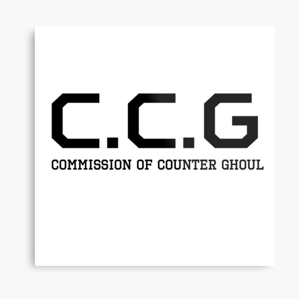 C.C.G - Commission of Counter Ghoul - Tokyo Ghoul - logo Metal Print
