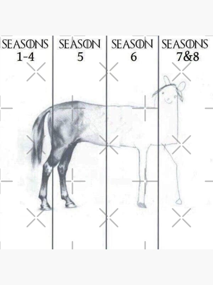 Game of Thrones Horse Meme Funny Season Finale Joke | Sticker