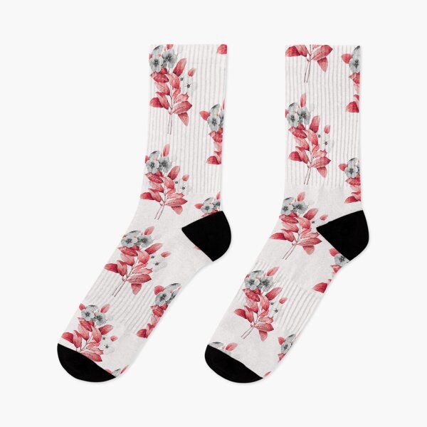 Item preview, Periwinkle Flower, Alternative Illustration - Grey and Red Rose designed and sold by DaphneKstudio .