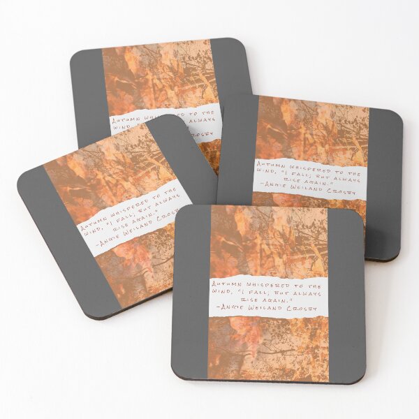 Item preview, Autumn Leaves Water Reflection, Quote Rise Fall designed and sold by Grey Robinson.