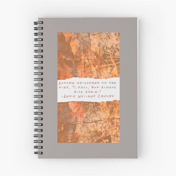 Aperçu de l'œuvre Feuilles d'automne Réflexion de l'eau, Citation Rise Fall créée et vendue par Grey Robinson.