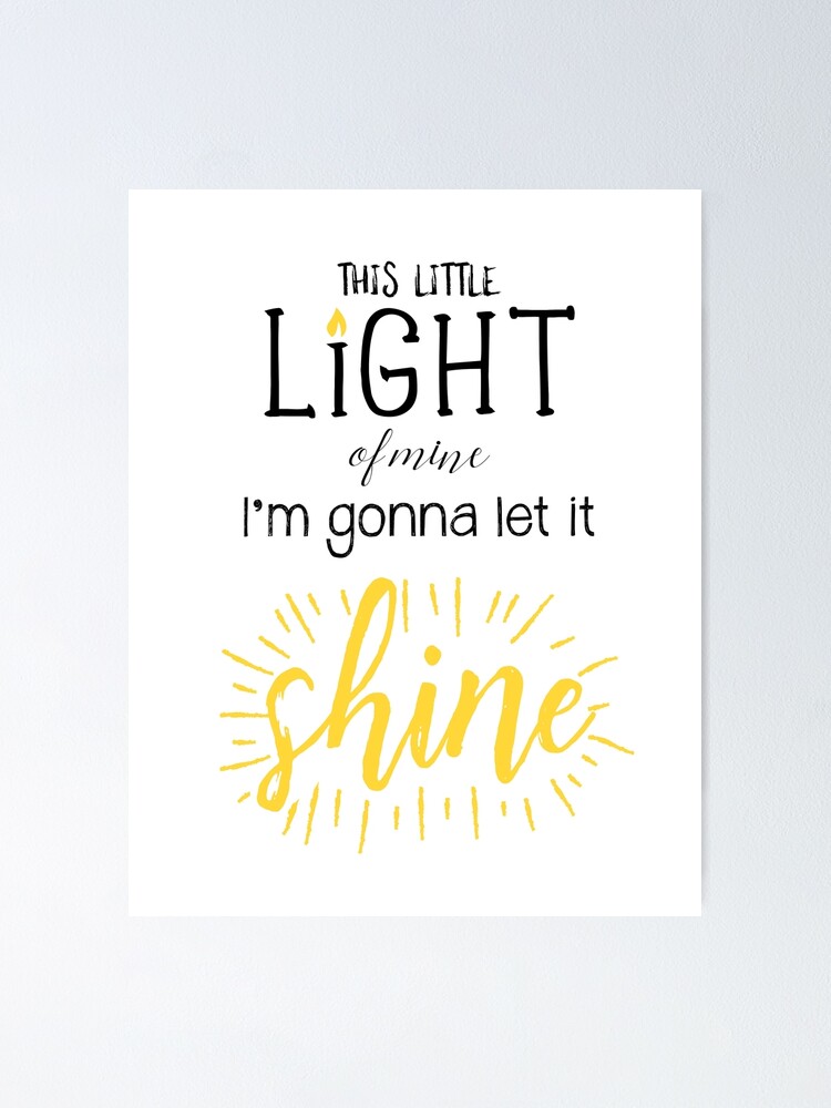 i m gonna let it shine i m gonna let it shine