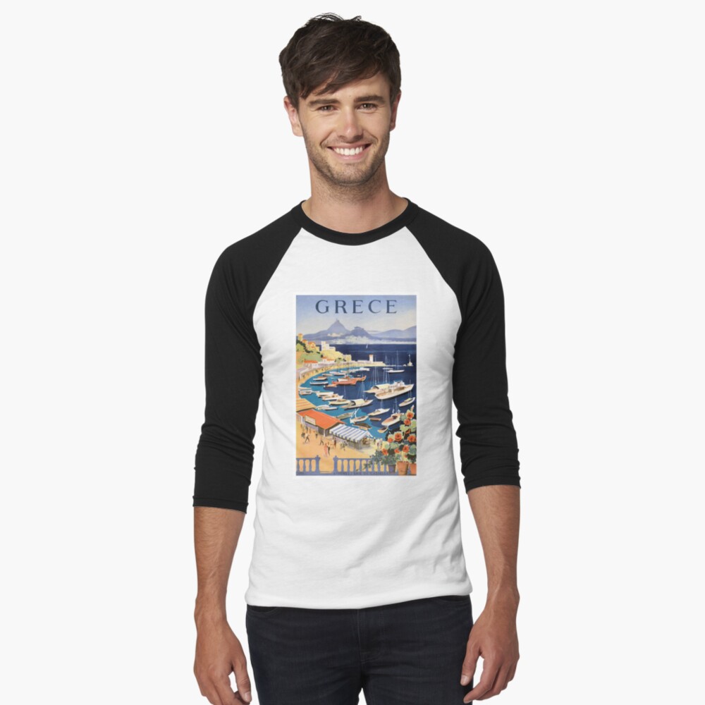 Artikel-Vorschau von Baseballshirt mit 3/4-Arm, designt und verkauft von retrographics.