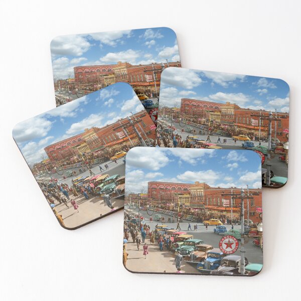 Item preview, City - Gadsden, AL - Christmas shopping crowds 1941 designed and sold by Mike Savad Photography.