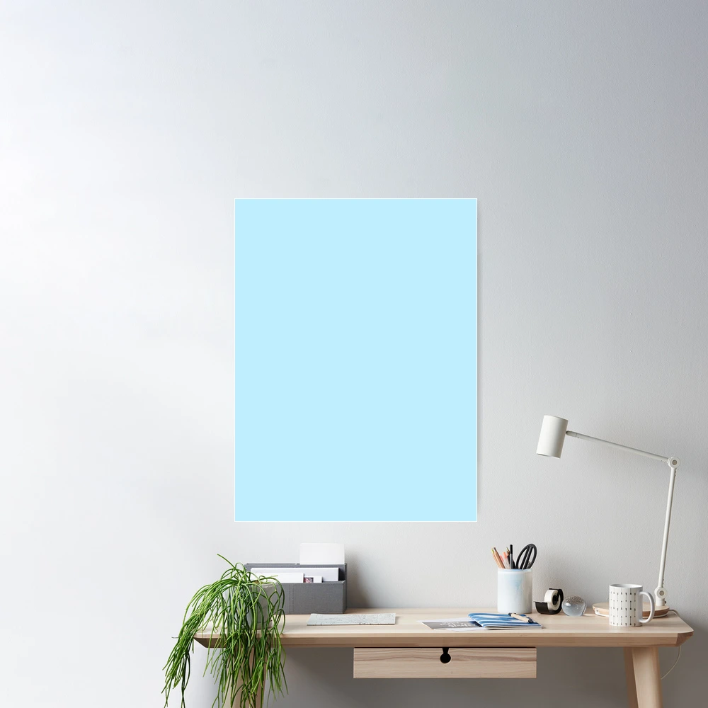 Pastel Blue - Light Pale Powder Blue - Solid Color Canvas Print