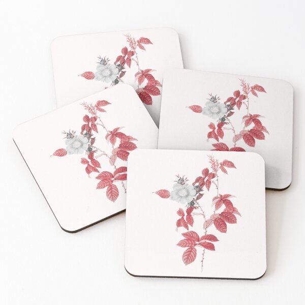 Item preview, Dog Rose Flower, Alternative Illustration - White and Red Rose designed and sold by DaphneKstudio .