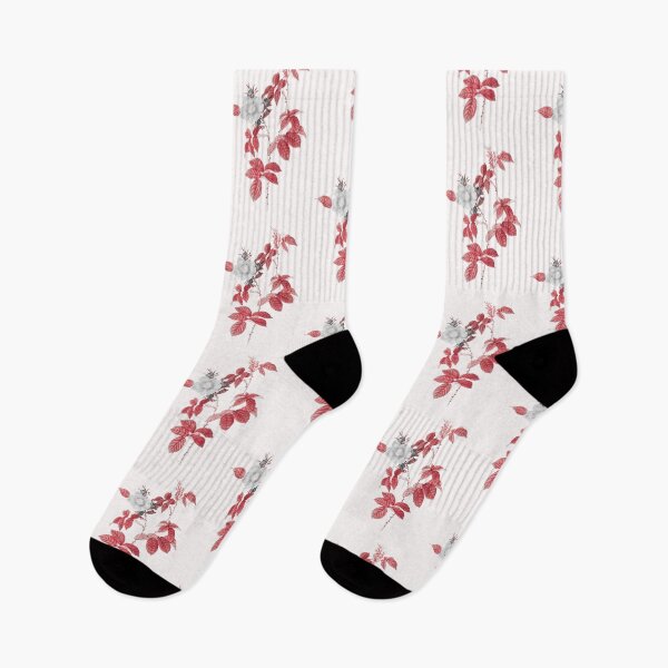 Item preview, Dog Rose Flower, Alternative Illustration - White and Red Rose designed and sold by DaphneKstudio .
