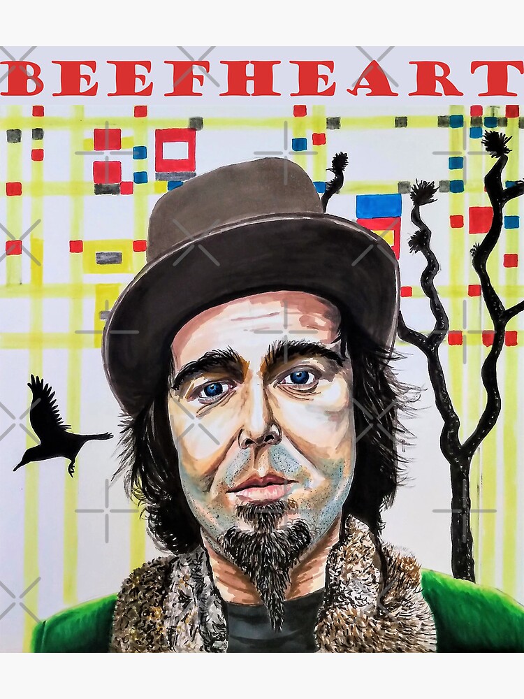 "Captain Beefheart original portrait painting/fan art" Poster for Sale