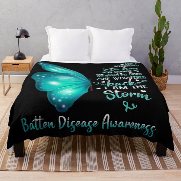 Item preview, She Whispered Back I Am The Storm Batten Disease Awareness Butterfly designed and sold by frechettee.