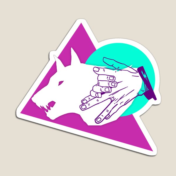 Item preview, Retro Style Dog Shadow designed and sold by PeachyAnimeMrch.