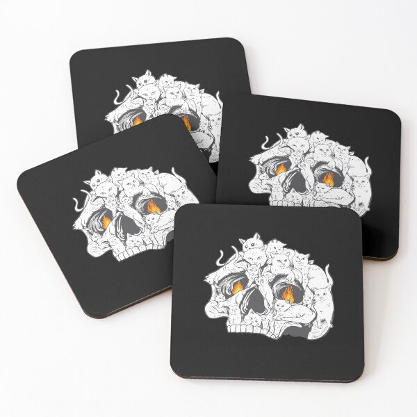 Item preview, Fireskull cat Halloween gift. This Beautiful design perfect for people who love horror, cats and halloween. designed and sold by STDesign⭐⭐⭐⭐⭐.