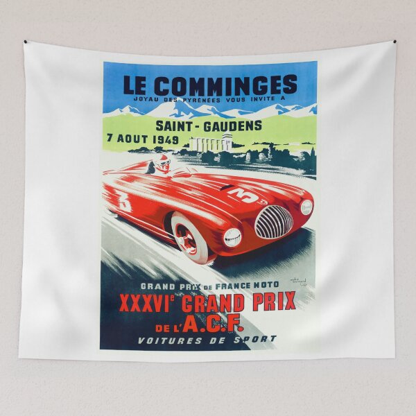Item preview, 1949 French Grand Prix Racing Poster designed and sold by retrographics.