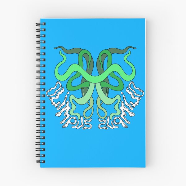 Item preview, blue notebook with tentacles designed and sold by OlimpusShop.