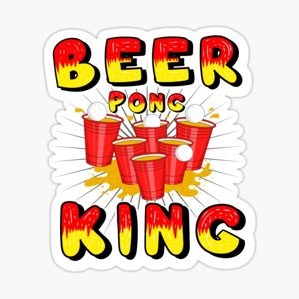 Beer Pong King Party Table Frat Gift Idea
