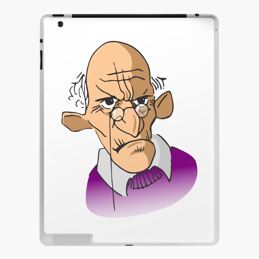 Grumpy Old Man Cartoon Design