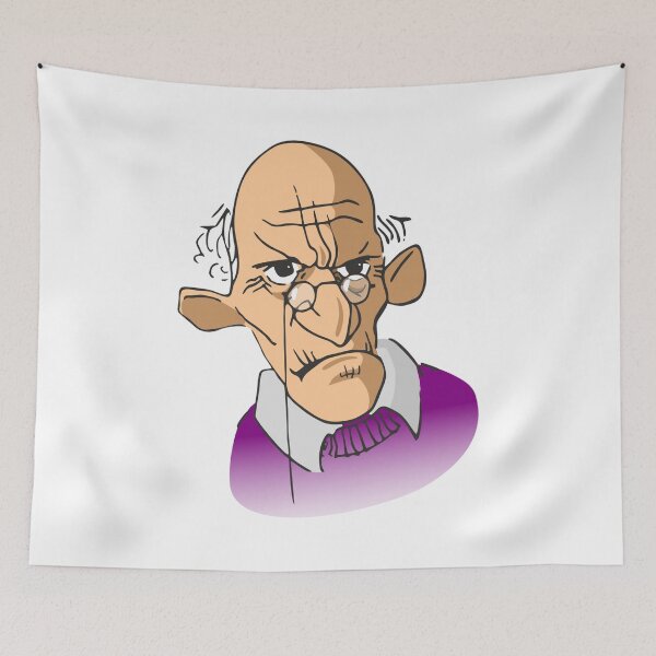 Item preview, Grumpy Old Man Cartoon Design designed and sold by Thonja.