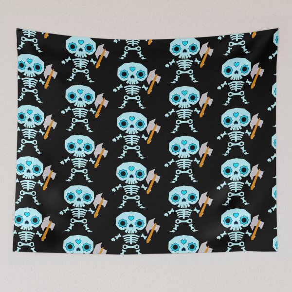 Item preview, Sugar Skull with ax Dia de muertos Day of the Dead designed and sold by the Zarock Shop.