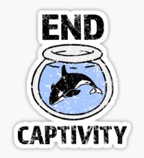 End Captivity Shirt - Free the Orca Whales Shirt Sticker