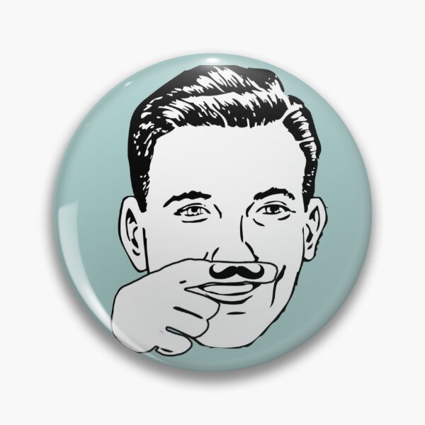 Item preview, Moustache finger tattoo designed and sold by BitsNPix.