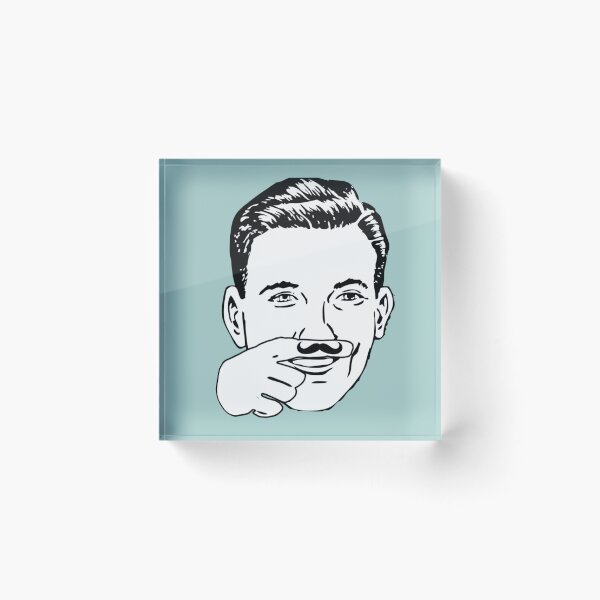 Item preview, Moustache finger tattoo designed and sold by BitsNPix.