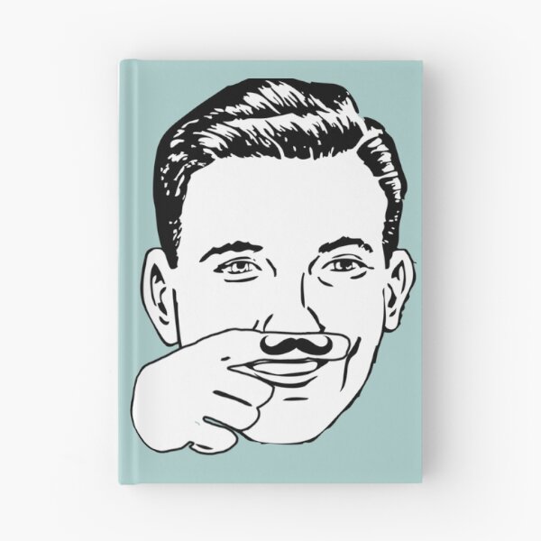 Item preview, Moustache finger tattoo designed and sold by BitsNPix.