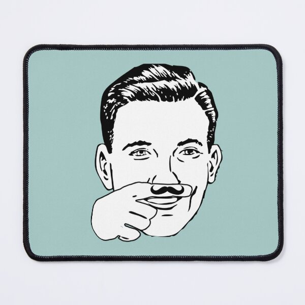 Item preview, Moustache finger tattoo designed and sold by BitsNPix.