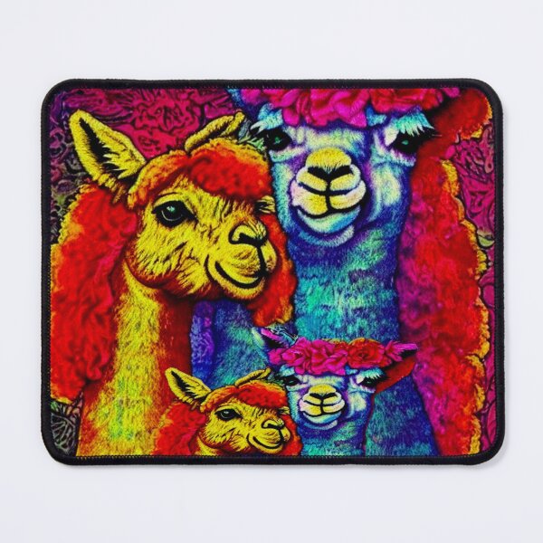 Item preview, flower power alpackas in calm and love and peace designed and sold by Pepita Selles.