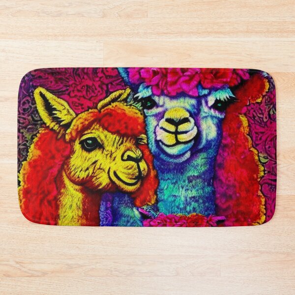 Item preview, flower power alpackas in calm and love and peace designed and sold by Pepita Selles.
