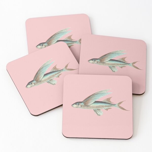 Item preview, Vintage illustration of Middle-finned Flyingfish - digitally enhanced designed and sold by Corinne Alexa Jackson.