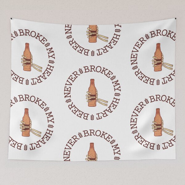 Item preview, Beer Never Broke My Heart designed and sold by CakmakShop.