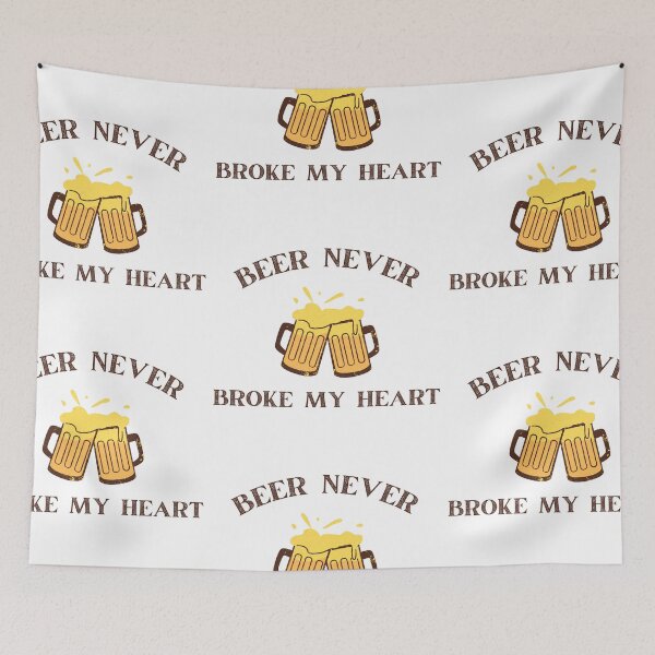 Item preview, Beer Never Broke My Heart designed and sold by CakmakShop.