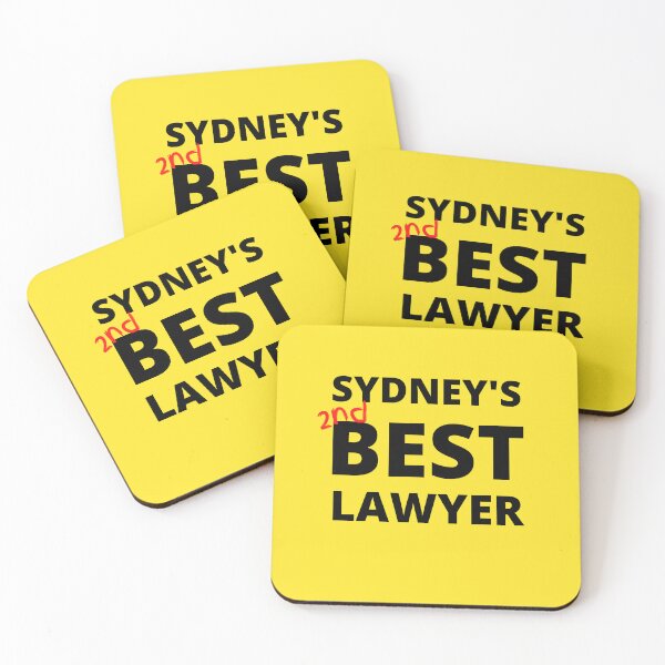 Item preview, Sydney's second best lawyer designed and sold by GraphicGuru13.