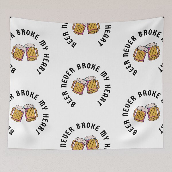 Item preview, Beer Never Broke My Heart designed and sold by CakmakShop.