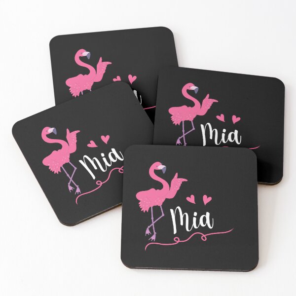 Item preview, Mia, Pink Flamingo and Hearts Essential designed and sold by Rhia Store.