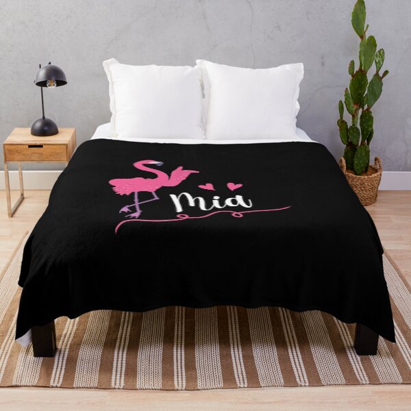 Item preview, Mia, Pink Flamingo and Hearts Essential designed and sold by Rhia Store.
