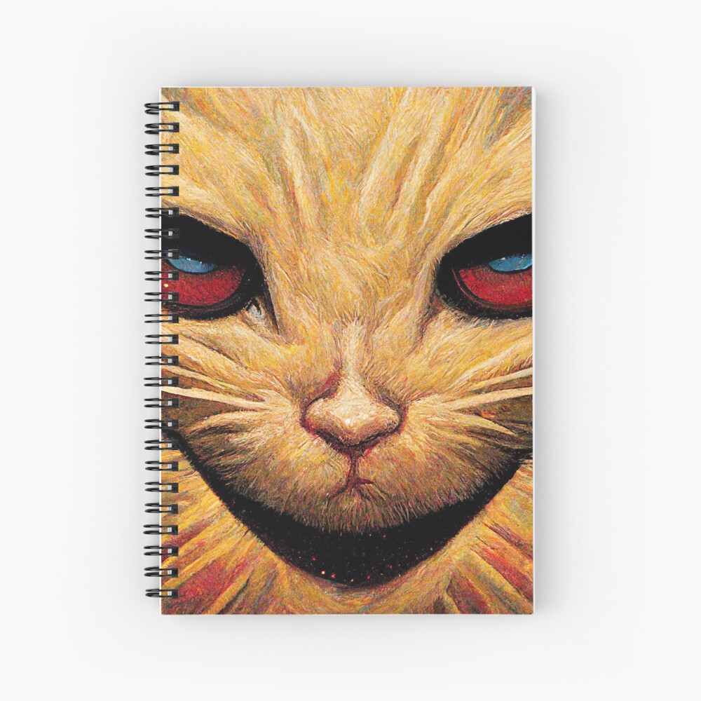 Funny Cat Meme Of The Apocalypse In Style Of Comic Book Cat Meme Spiral Notebook For Sale By 