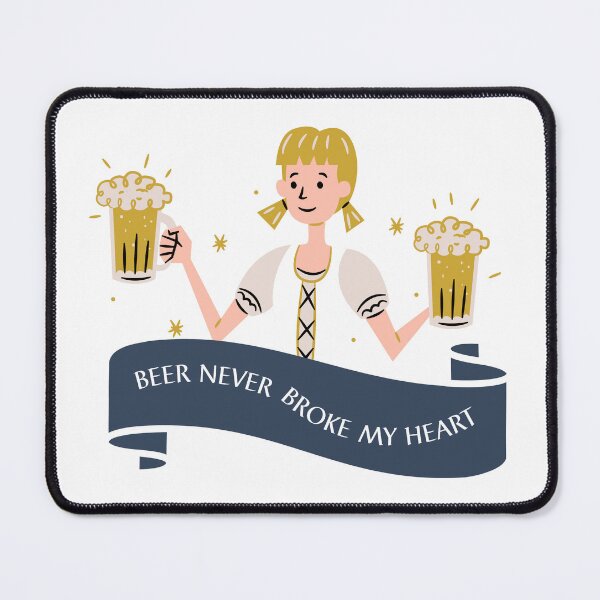 Item preview, Beer Never Broke My Heart designed and sold by CakmakShop.