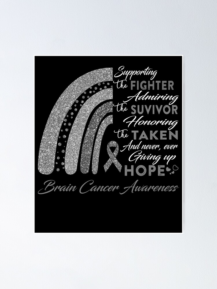 Brain Cancer Warrior Supporting Fighter Brain Cancer