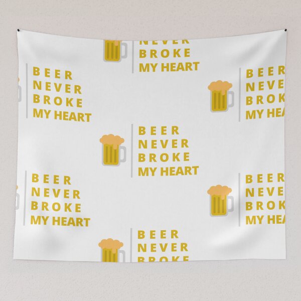 Item preview, Beer Never Broke My Heart designed and sold by CakmakShop.