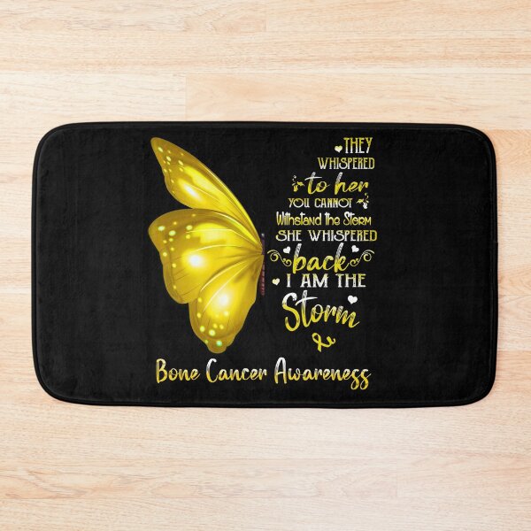 Item preview, She Whispered Back I Am The Storm Bone Cancer Awareness Butterfly designed and sold by frechettee.