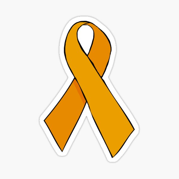 Item preview, Orange Awareness Ribbon designed and sold by Mouse Ears & Broomsticks on Redbubble.